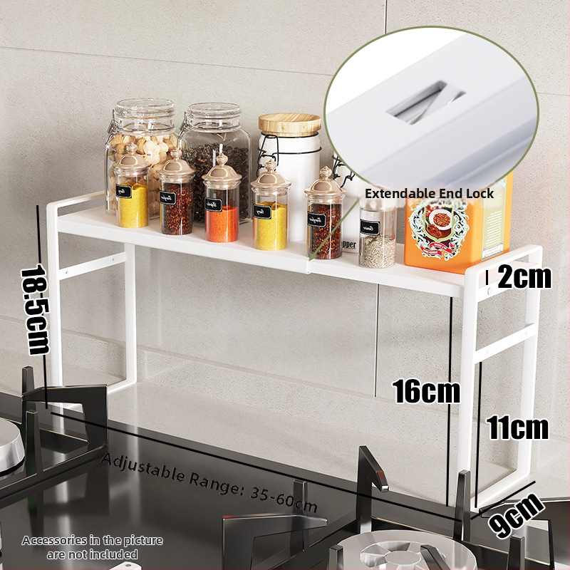 Wo cube Kuhinjski dvostruki regał za prozorski prag, višefunkcionalan, čelik od ugljika, moderan stil, izlazi 2025