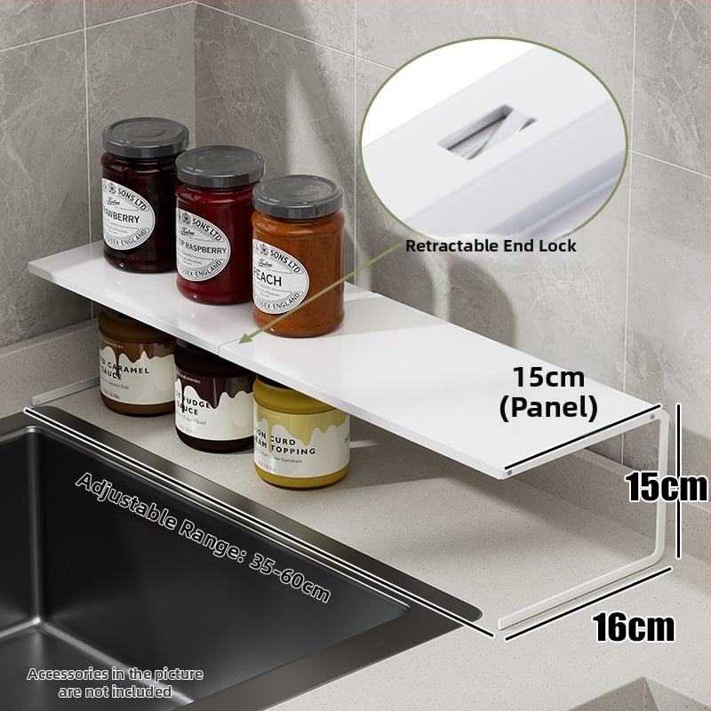 Wo cube Kuhinjski dvostruki regał za prozorski prag, višefunkcionalan, čelik od ugljika, moderan stil, izlazi 2025