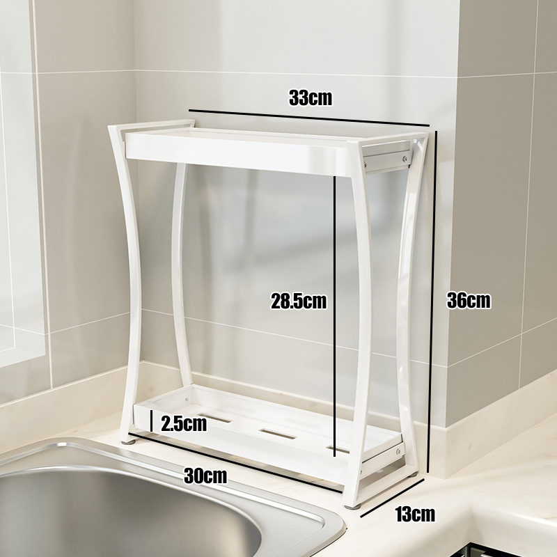 Wo cube Kuhinjski dvostruki regał za prozorski prag, višefunkcionalan, čelik od ugljika, moderan stil, izlazi 2025