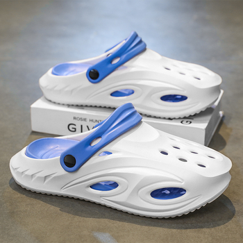 Мъжки спортни сандали със затворен пръст, Slip-On, EVA горна част, гумена подметка, дишащи