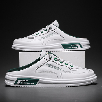 Muške slip-on casual tenisice za ljeto — gornji dio od sintetičke kože, gumeni potplatu, injekcijsko oblikovan potplat, bez vezica, za vožnju