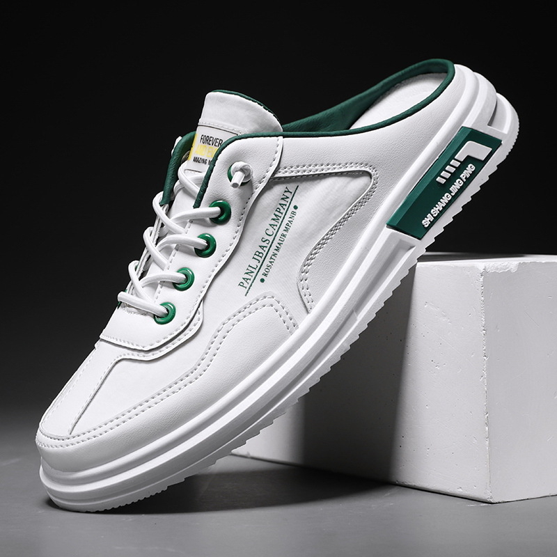 Muške slip-on casual tenisice za ljeto — gornji dio od sintetičke kože, gumeni potplatu, injekcijsko oblikovan potplat, bez vezica, za vožnju
