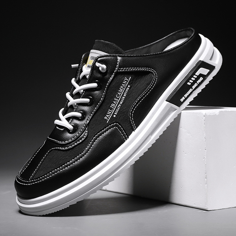Muške slip-on casual tenisice za ljeto — gornji dio od sintetičke kože, gumeni potplatu, injekcijsko oblikovan potplat, bez vezica, za vožnju