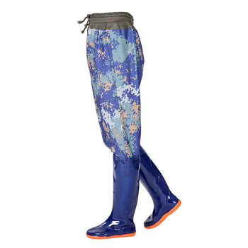 Дъждовни ботуши до коляното с изкуствен PU горна част и пластмасова подметка, унисекс, текстилна стелка