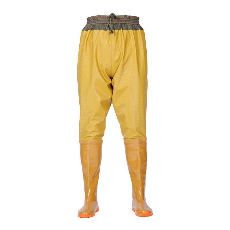 Дъждовни ботуши до коляното с изкуствен PU горна част и пластмасова подметка, унисекс, текстилна стелка