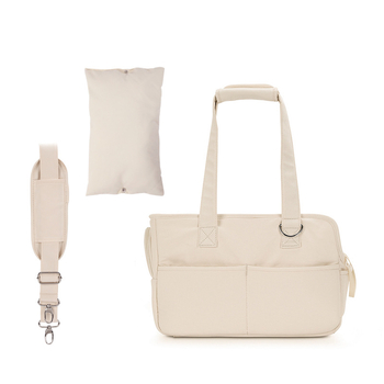 Чанта за домашни любимци - материал: памук и лен; твърдост: средно мека; категория: чанта за домашни любимци