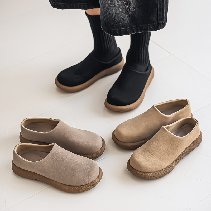 Muške Toe-Drag vanjske Slip-On tenisice - PU gornjište, gumeni đon, debeli đon, casual vanjska obuća