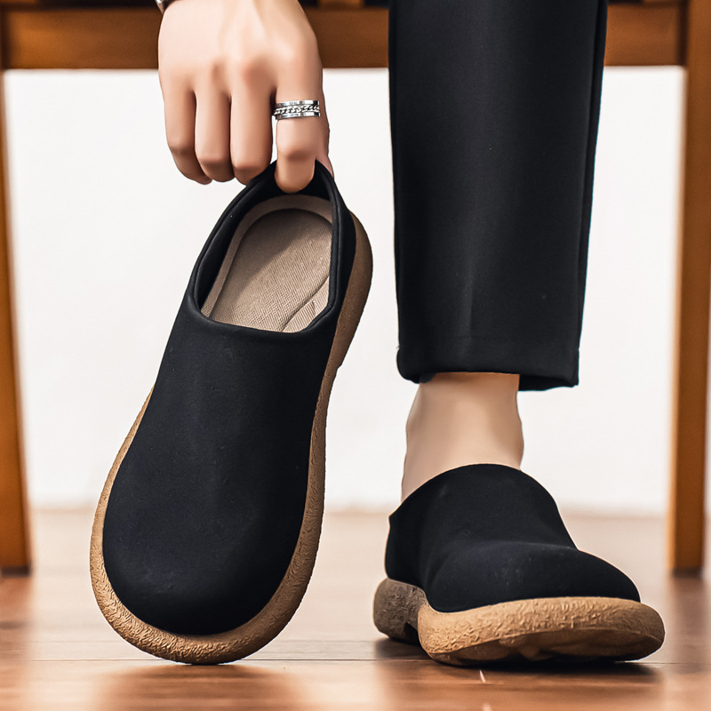 Muške Toe-Drag vanjske Slip-On tenisice - PU gornjište, gumeni đon, debeli đon, casual vanjska obuća