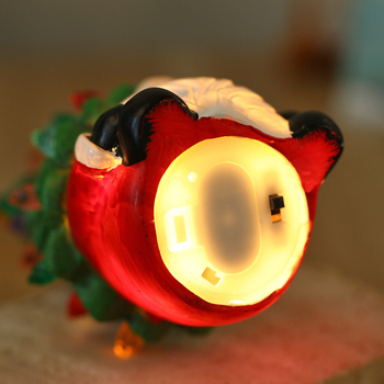 Figura od smole: patuljak-starac, božićni osvijetljeni ukras za izlog, Gsf