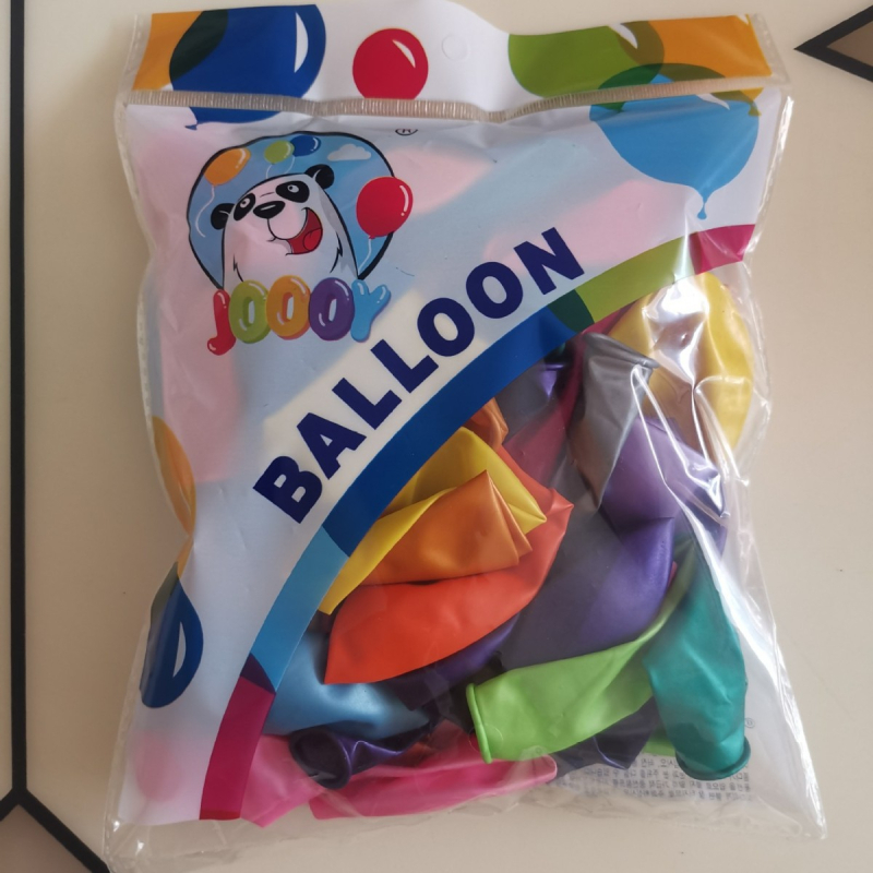 Balon za zabavu – lateks, okrugli igrački balon s otisnutim logotipom, br. 6