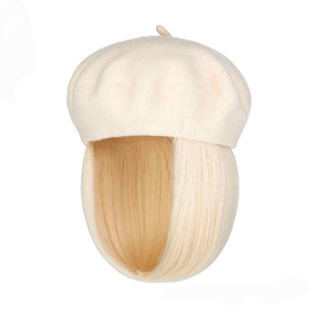 Perika bob u beret stilu, kratka ravna sintetička kosa, za žene, svakodnevna upotreba, vlakna otporna na visoke temperature
