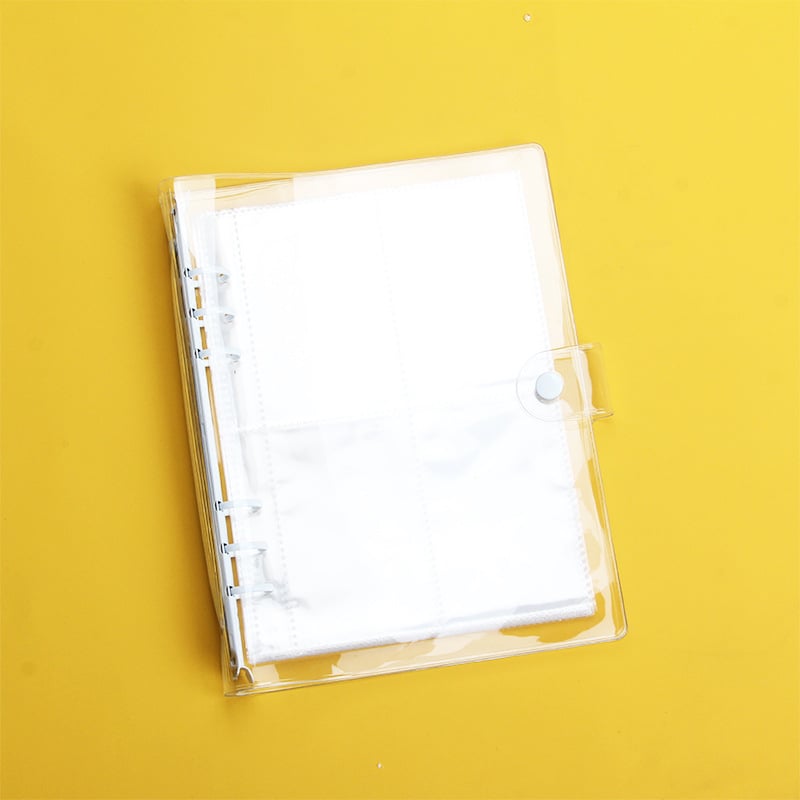 Amu YZ-9 dosar de foi libere, legare spirală, capac PVC transparent, 6 găuri, personalizare cu logo