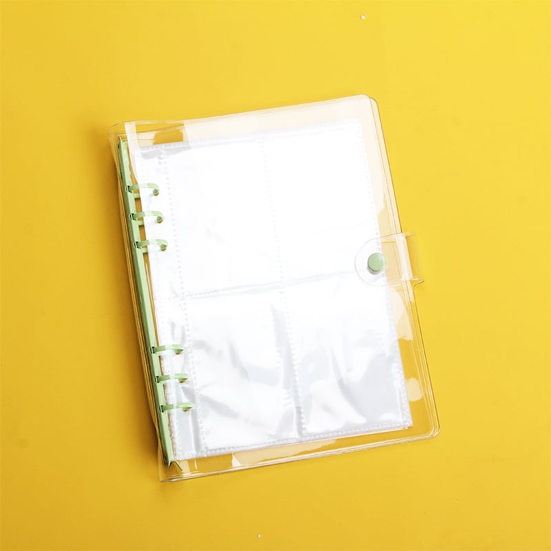 Amu YZ-9 dosar de foi libere, legare spirală, capac PVC transparent, 6 găuri, personalizare cu logo