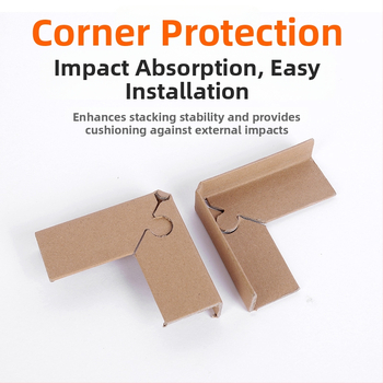 Ochranný roh z kraft papiera so zámkom, 90° pravý uhol, tvrdená verzia