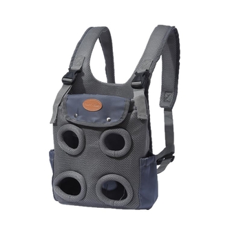 Лятна чанта за домашни любимци на гърдите, преносима двупосочна чанта за котки и малки кучета, голям капацитет, полиестер, до 5 кг, мека