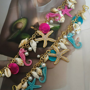 Чехли със декоративна верига за обувки, модел YHXS030, V-образен стил, ежедневен неформален дизайн, заваряване и електроплатинация, лято