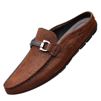 Мъжки ежедневни лоуфъри без връзки, casual стил, гумена подметка