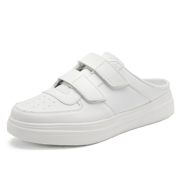 Muške papuče s Velcro zatvaranjem, gornji dio od mikrovlaknaste kože, gumena potplata, PU unutrašnjost, korejski stil