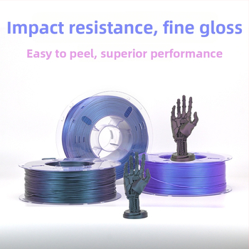 PLA filament pre 3D tlač, séria Chameleon, zmena farieb, kruhový prierez, dĺžka 340–350 m