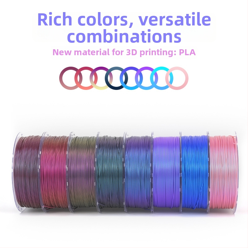 PLA filament pre 3D tlač, séria Chameleon, zmena farieb, kruhový prierez, dĺžka 340–350 m