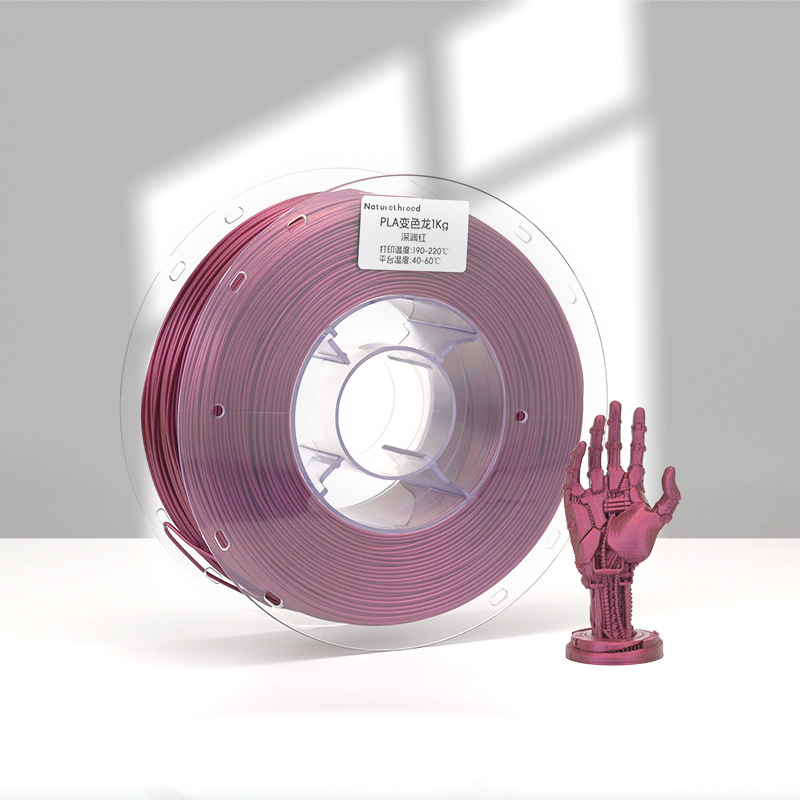 PLA 3D nyomtató filament, Chameleon sorozat, színváltó, kör keresztmetszet, hossz 340–350 m