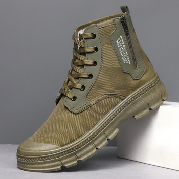 Muške visokokoputne radne cipele s bočnim zatvaračem, debeli potplat, otporne na habanje, prozračne, protuklizne