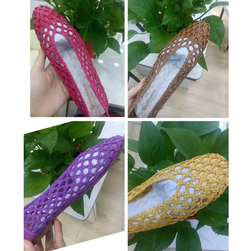 Bo Xinran PU țesut pentru partea superioară a sandalelor, colorabil, serie superioară brodată electric