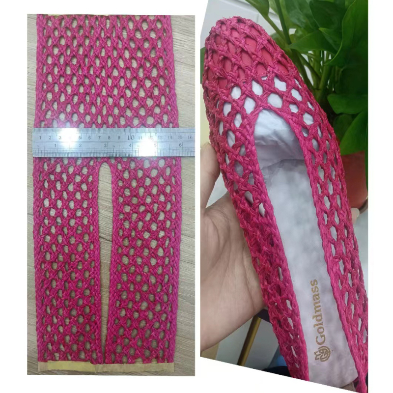 Bo Xinran PU țesut pentru partea superioară a sandalelor, colorabil, serie superioară brodată electric