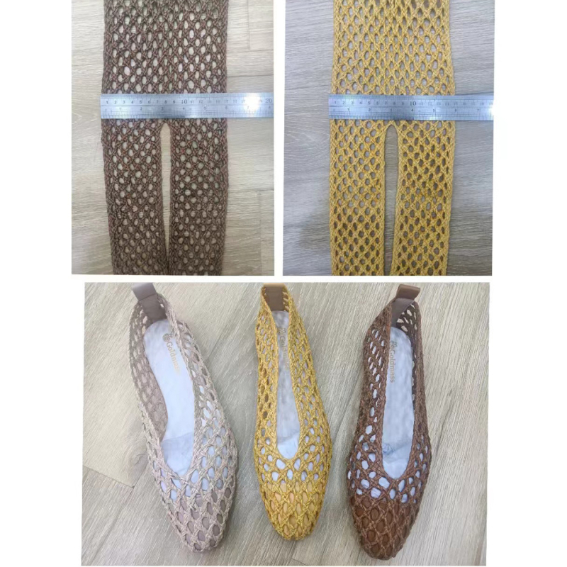 Bo Xinran PU țesut pentru partea superioară a sandalelor, colorabil, serie superioară brodată electric