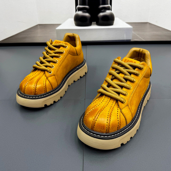 Muške Martin čizme, niski kroj Shell-Toe, prednje vezanje, debeli potplat, zimska sezona 2025