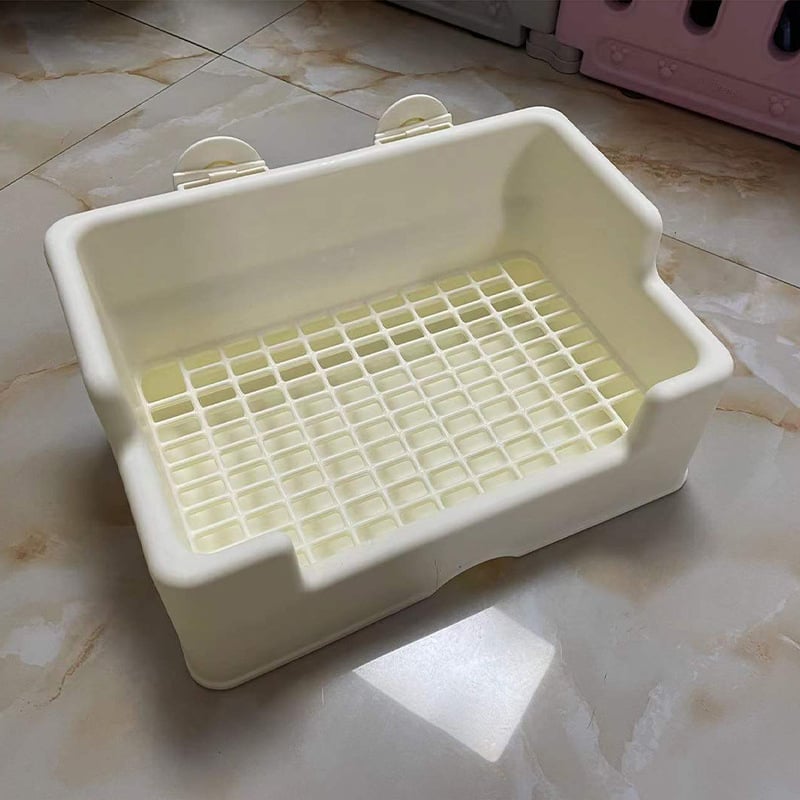 Toalet za male kućne ljubimce s gornjim pladnjem i donjim odjeljkom, odvojeni dizajn; lako za čišćenje; plastika; Sanheyu marka