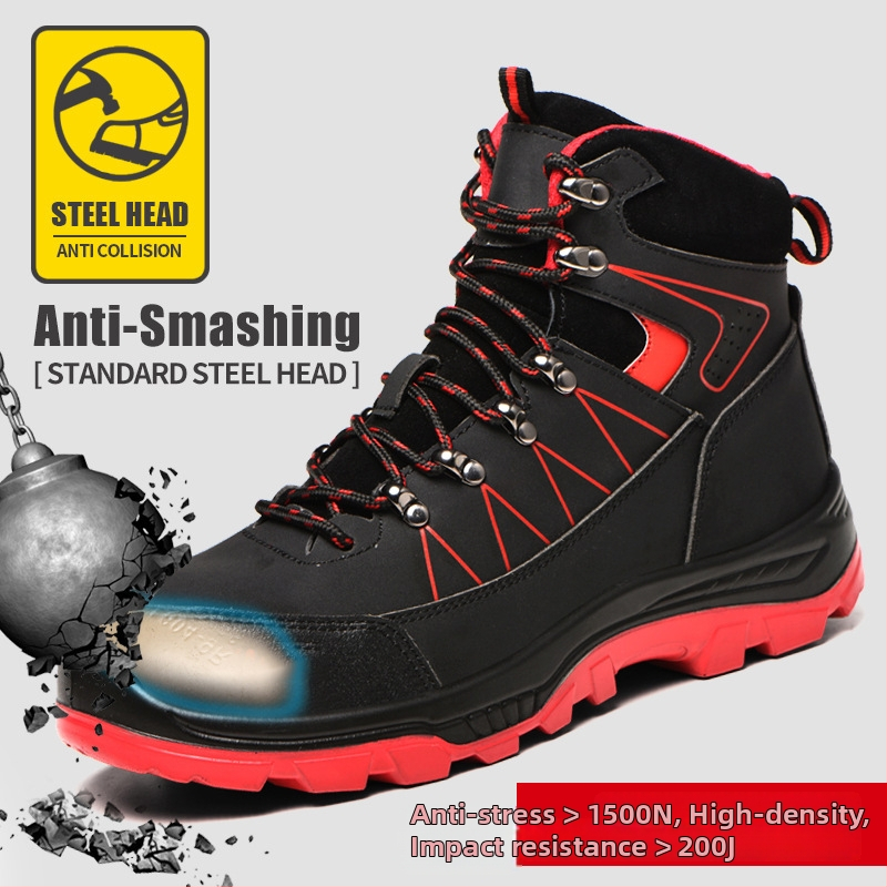 Zaštitne cipele za gradilište s mrežastim gornjim dijelom, čelična kapica, otpornost na udarce i proboje