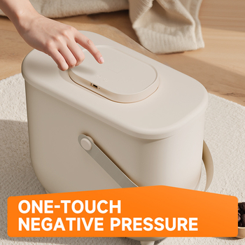 Edamame Δοχείο Αποθήκευσης Τροφίμων για Κατοικίδια, 10L, ABS + PET + silica gel