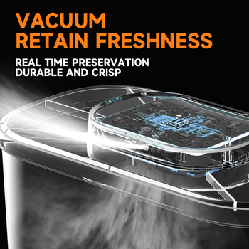 Edamame Δοχείο Αποθήκευσης Τροφίμων για Κατοικίδια, 10L, ABS + PET + silica gel