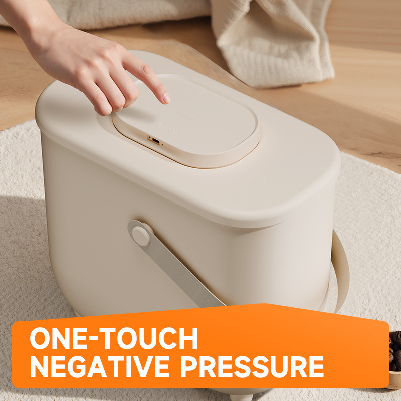 Edamame Δοχείο Αποθήκευσης Τροφίμων για Κατοικίδια, 10L, ABS + PET + silica gel