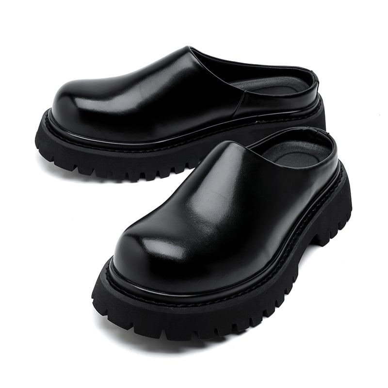 Derby cipele za muškarce s okruglim nosom, mikrovlakneno gornjište, casual, debeli potplat, model 3205-R