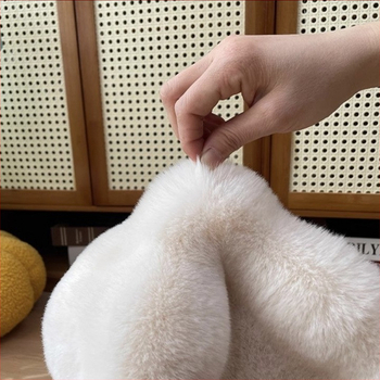 Κυκλικό μαξιλαράκι σκύλου από συνθετική γούνα κουνελιού, πλένεται, εύκολο στην εγκατάσταση