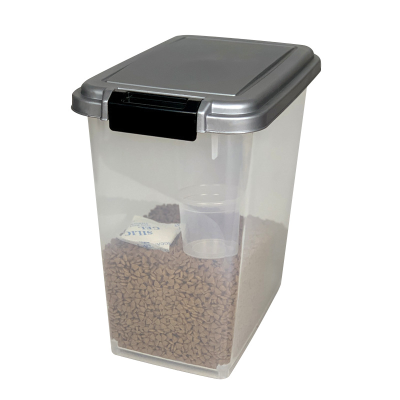 Πλαστικός κάδος αποθήκευσης τροφής κατοικιδίων, αεροστεγής με προστασία από έντομα και υγρασία, χωρητικότητας 10L/20L/30L/40L, μάρκα Pet Ledo, άδεια ιδιωτικής ετικέτας.