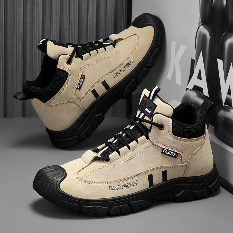 Muške tenisice za potragu uz rijeku - visoke, s injekcijski oblikovanom sole, PU gornji dio, unutarnja imitacija kože, vezanje