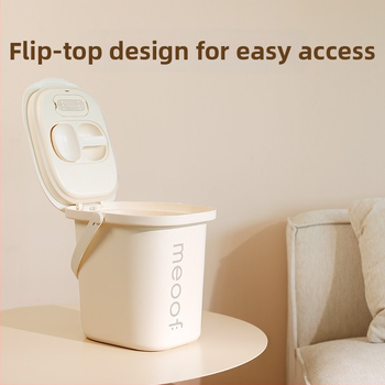 Nádoba na skladovanie krmiva pre mačky a psa, vákuové uzavretie, antibakteriálna, proti škodcom, proti vlhkosti, z ABS plastu