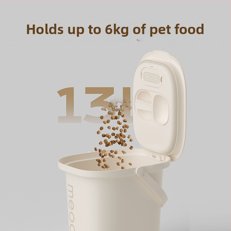 Nádoba na skladovanie krmiva pre mačky a psa, vákuové uzavretie, antibakteriálna, proti škodcom, proti vlhkosti, z ABS plastu