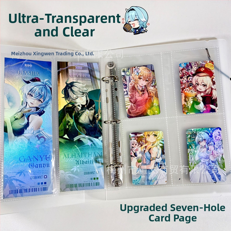 Veľká vnútorná strana kartového albumu — PP vnútorné strany, 10 listov, kompatibilné s tromi alebo šiestimi dierami