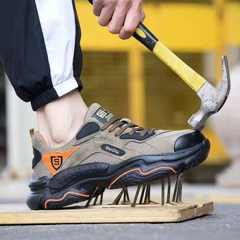 Zaštitne cipele s prozračnim gornjim dijelom, otporne na probijanje i udarce, niski profil, za radionicu i gradilište, brenda Bunker Hill