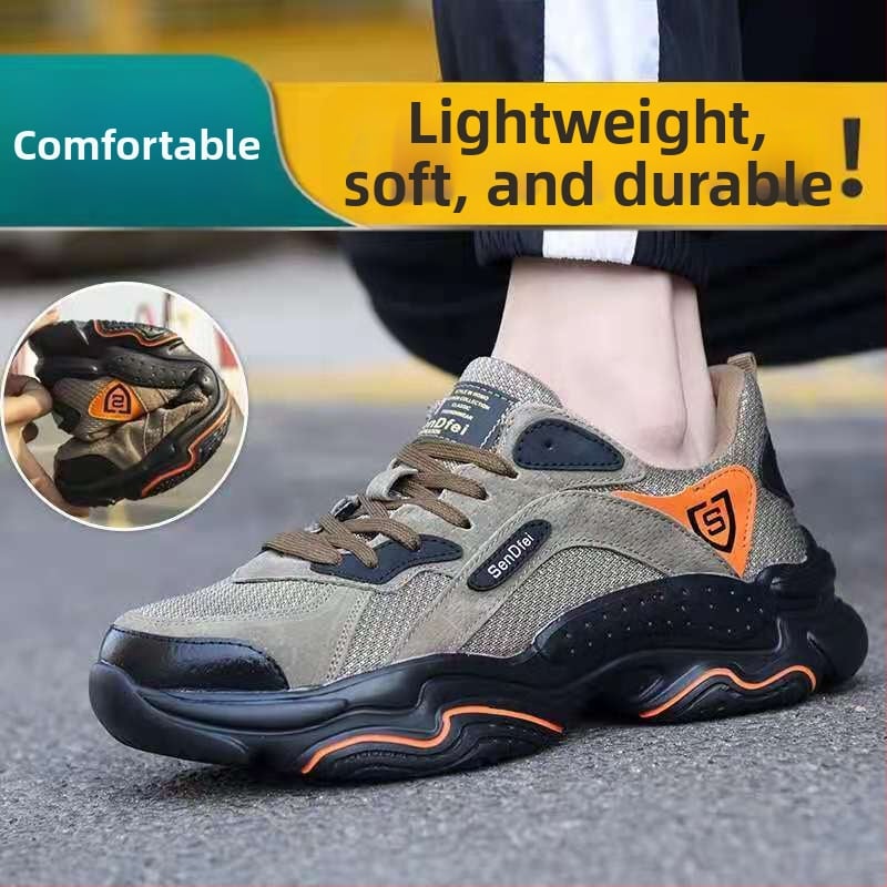 Zaštitne cipele s prozračnim gornjim dijelom, otporne na probijanje i udarce, niski profil, za radionicu i gradilište, brenda Bunker Hill