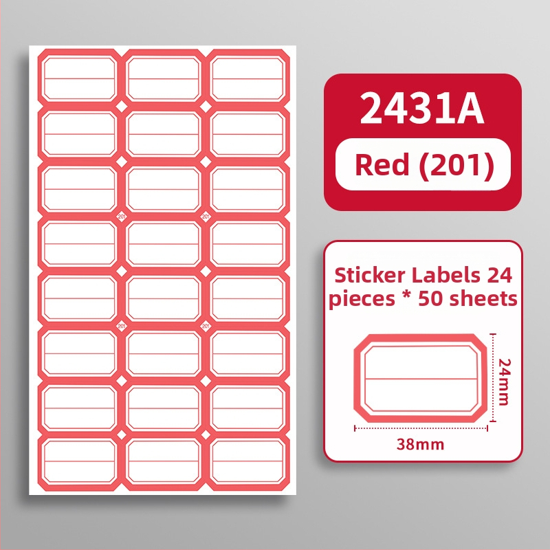 Ručna samoljepljiva etiketa - Marka: Kaba Bear, Model: Kbx-2431, Materijal: samoljepljiv, Prilagodba: Da