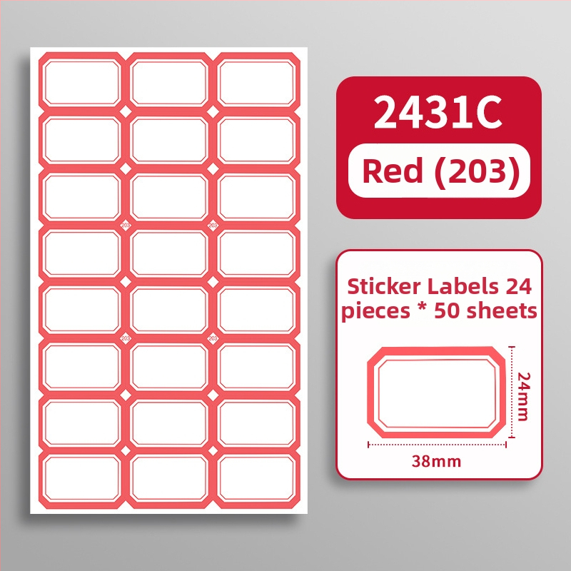 Ručna samoljepljiva etiketa - Marka: Kaba Bear, Model: Kbx-2431, Materijal: samoljepljiv, Prilagodba: Da