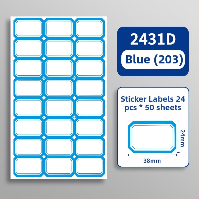 Ručna samoljepljiva etiketa - Marka: Kaba Bear, Model: Kbx-2431, Materijal: samoljepljiv, Prilagodba: Da