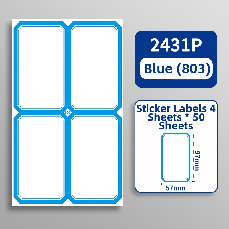 Ručna samoljepljiva etiketa - Marka: Kaba Bear, Model: Kbx-2431, Materijal: samoljepljiv, Prilagodba: Da