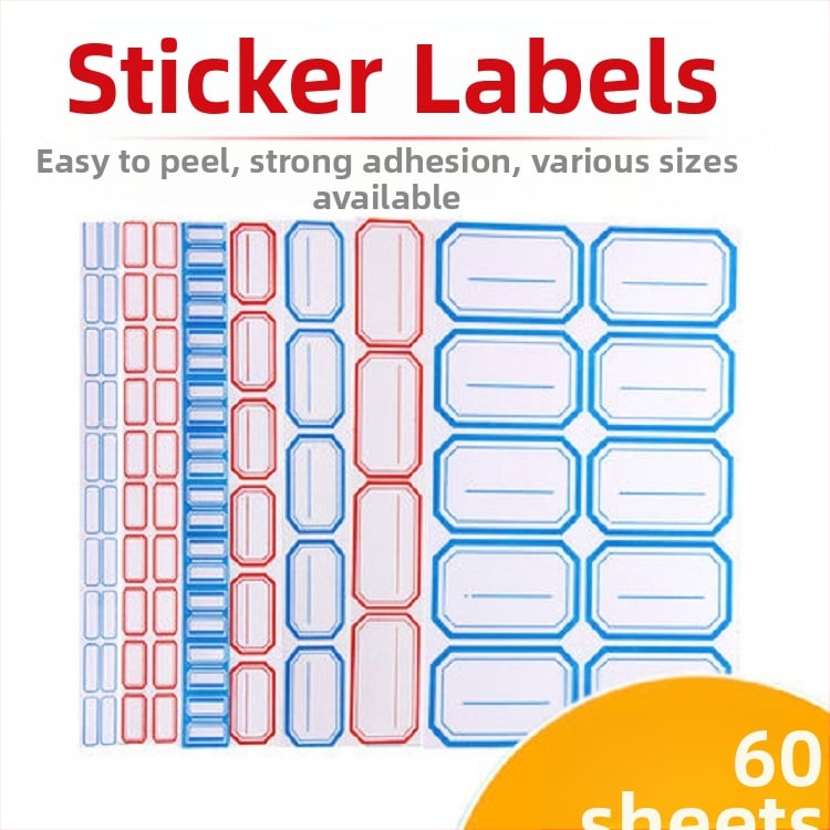 Ručne napisane etikete, materijal: naljepnica, model: 00, Zhengyou, 49 etiketa po stranici