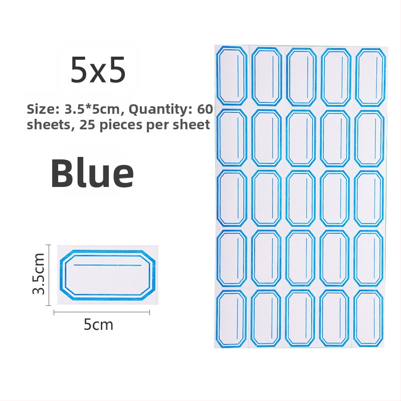 Ručne napisane etikete, materijal: naljepnica, model: 00, Zhengyou, 49 etiketa po stranici